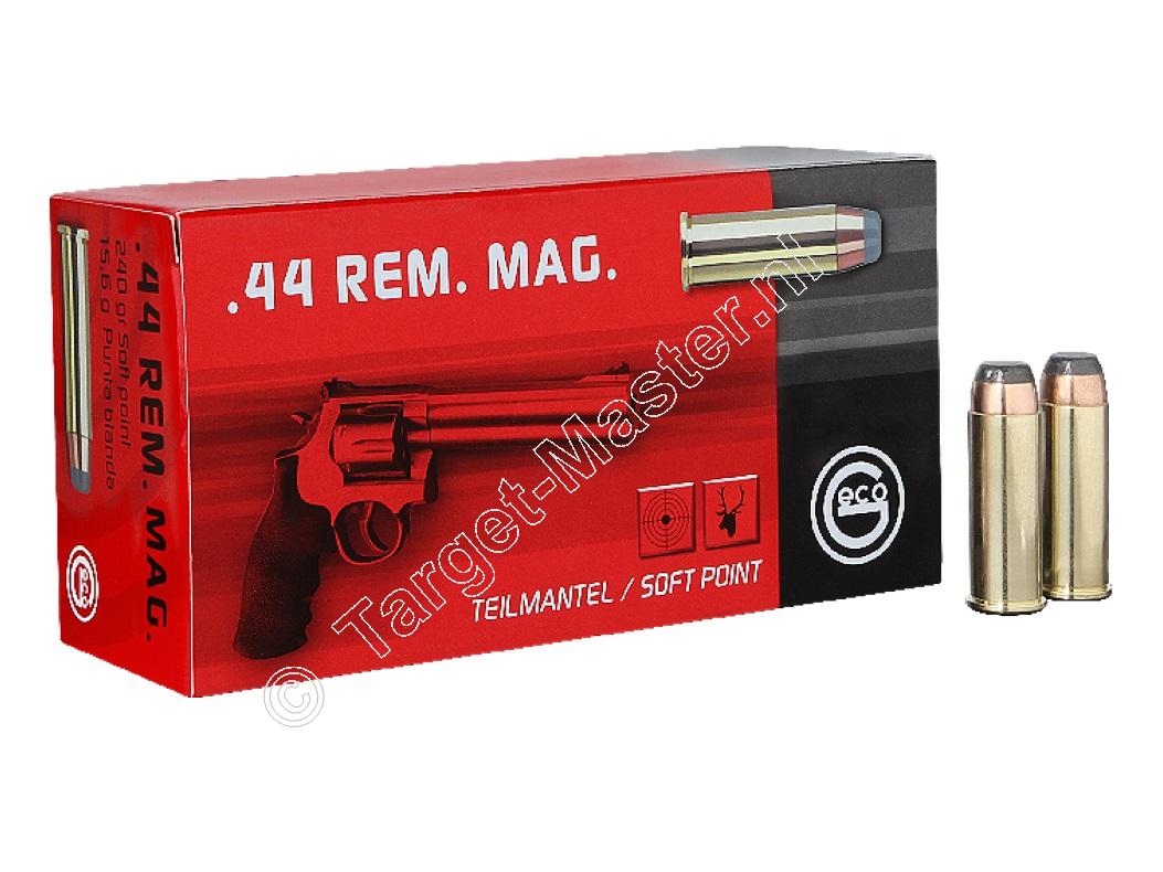 Geco Munitie .44 Remington Magnum 240 grain Soft Point verpakking 50